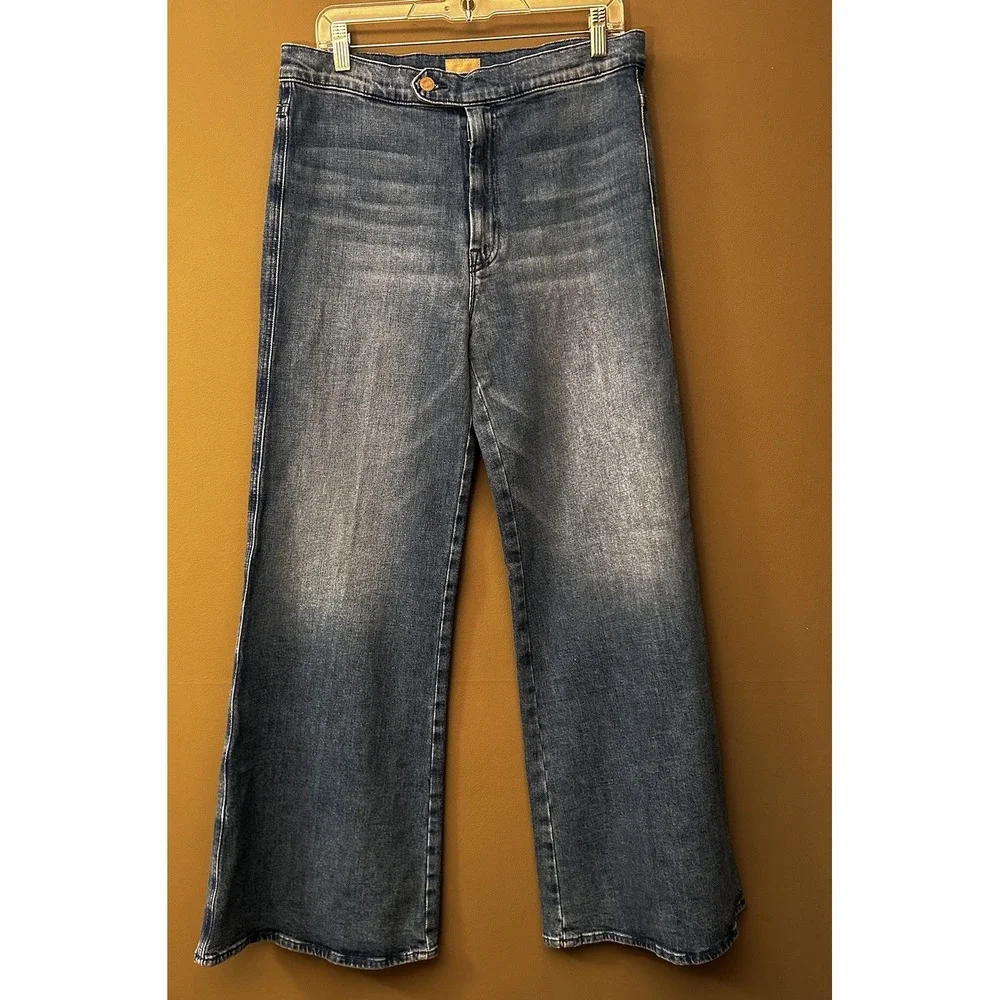 Mother Jeans Women 32 High Rise The Tab Roller Skimp Out Of Town Wide Leg 34x30 - Picture 2 of 16